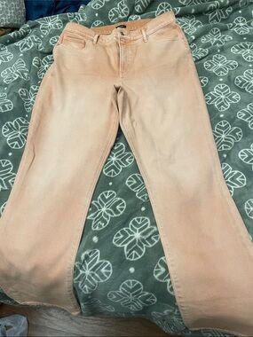 Express Peach-Tone 90s Ribcage Slim/Straight Leg Jeans Size 10R